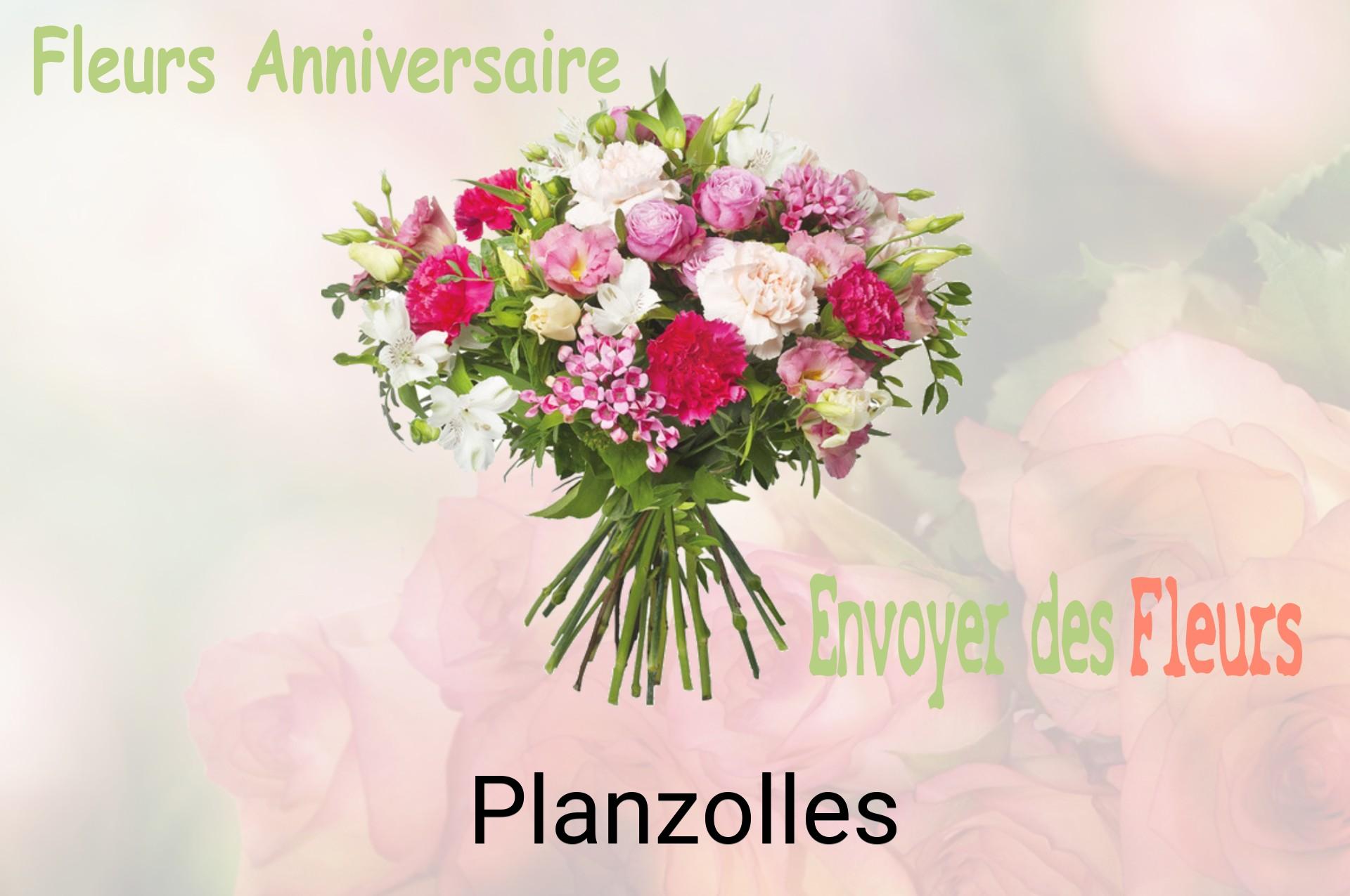 Bouquet de fleurs d’anniversaire livré à Planzolles